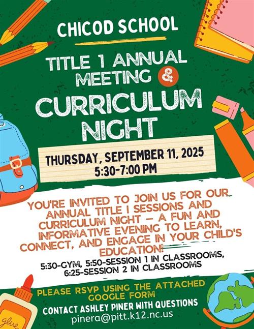 Curriculum Night English